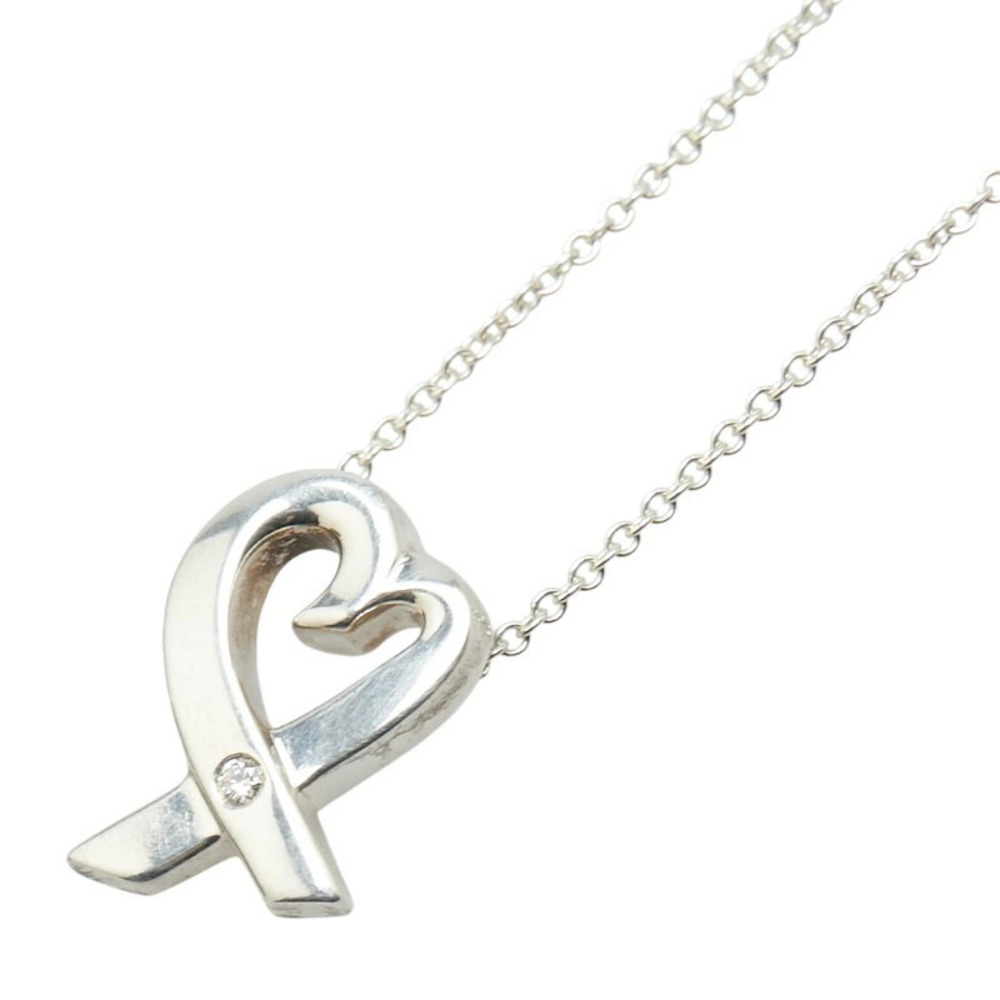 Tiffany Co Loving Heart Necklace Silver TIFFANYCo